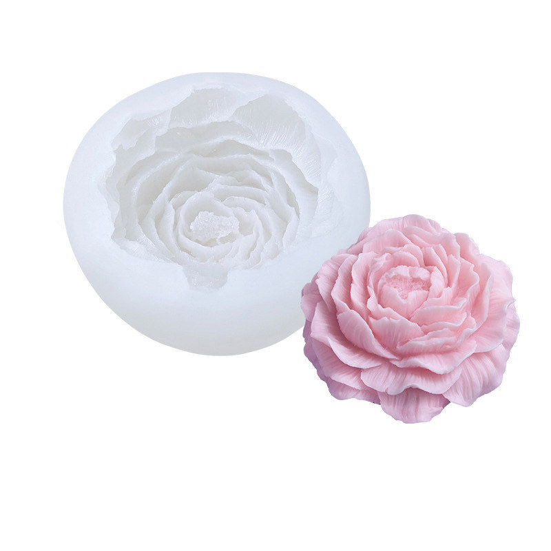 uxury luxe brand logo flower design designer perfume candles custom silicone mould tulip candles vessel mold for candle making